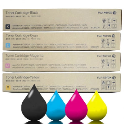 Genuine Pack Of 4 Fuji Xerox CT201370-CT201373 toner set 1BK,1C,1M,1Y