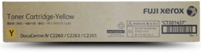 Genuine Fuji Xerox CT201437 Yellow Toner 15,000 Pages For IV C2260 C2263 C2265