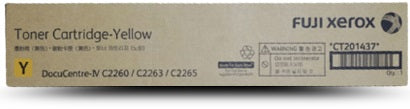 Genuine Fuji Xerox CT201437 Yellow Toner 15,000 Pages For IV C2260 C2263 C2265