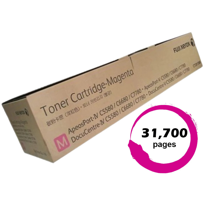 Genuine Fuji Xerox C5580 CT201588 Magenta Toner Cartridge 31,700 Print