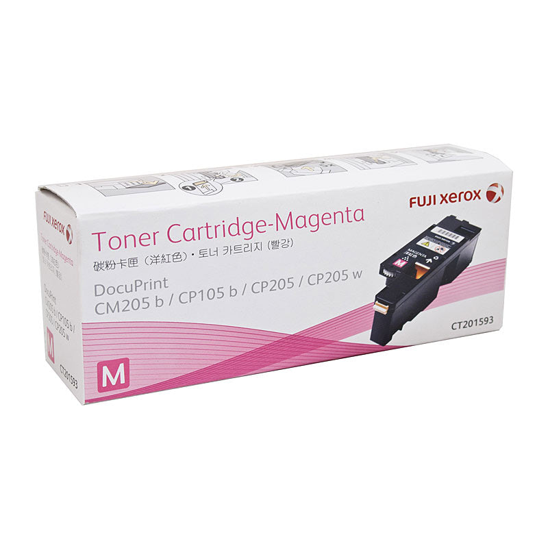 Genuine Fuji Xerox DocuPrint CP105B CT201593 Magenta Toner Cartridge 1,400 Print