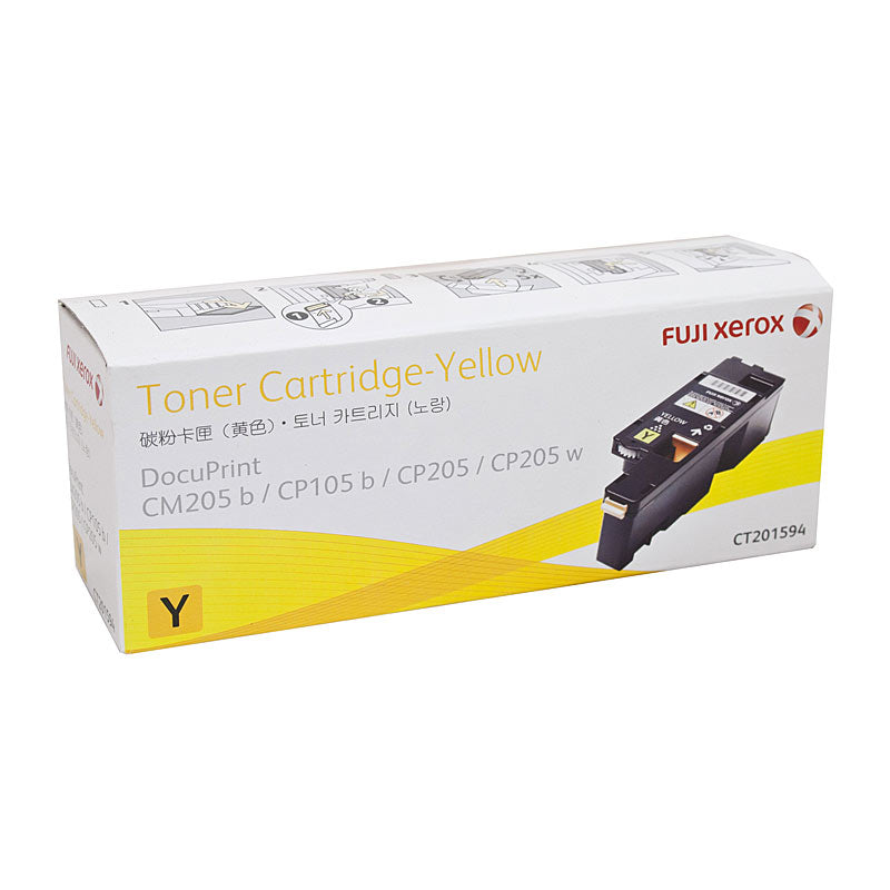 Genuine Fuji Xerox CT201594 Yellow Toner DocuPrint CP105B 1,400 Page