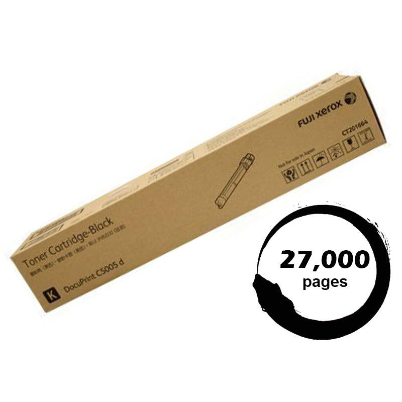 Genuine Fuji Xerox CT201664 Black Toner Cartridge Docuprint C5005D 27,000 Page