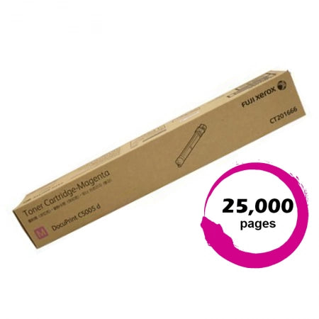 Genuine Fuji Xerox CT201666 Magenta Toner DocuPrint C5005D 25,000 Prints