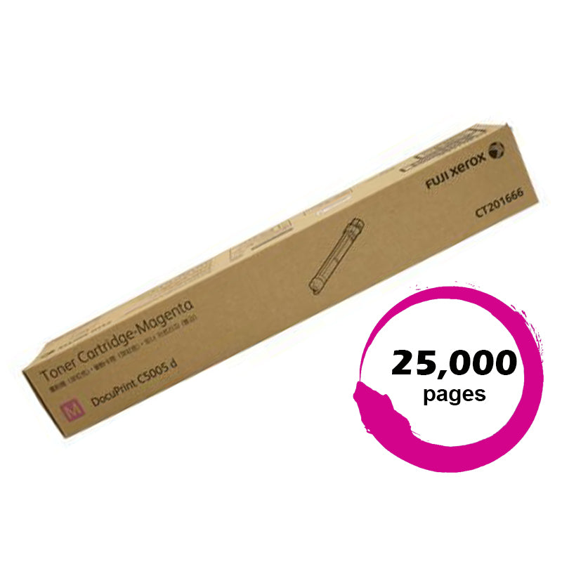 Genuine Fuji Xerox CT201666 Magenta Toner DocuPrint C5005D 25,000 Print