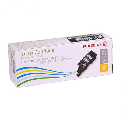 Genuine Fuji Xerox DocuPrint CP225W CT202267 Yellow Toner Cartridge 1,400 Prints