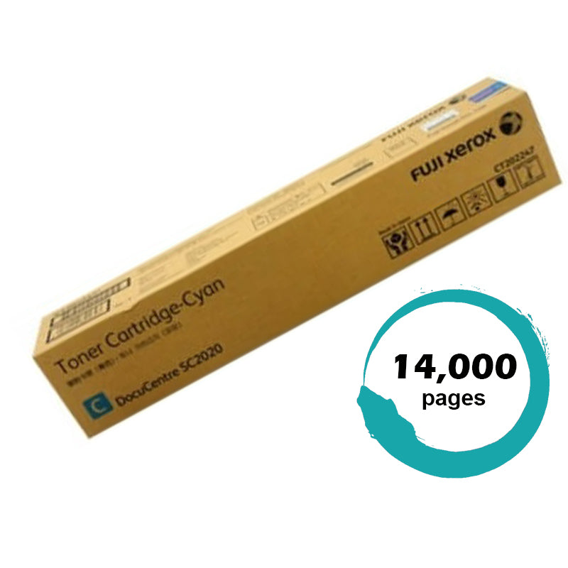 Genuine Fuji Xerox CT202397 DocuCentre SC2020 CT202397 Cyan Toner Cartridge 14,000 Print