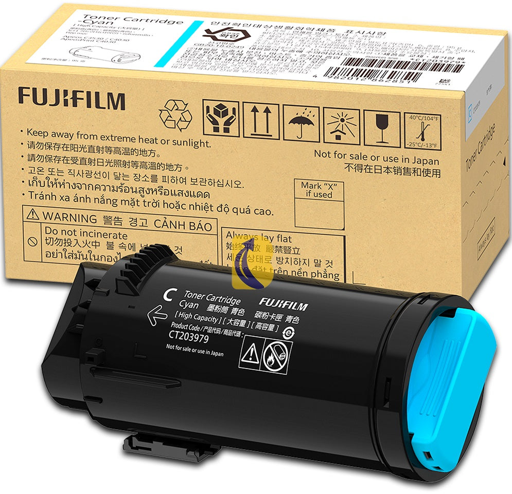 Genuine FujiFilm CT203979 Cyan Toner Cartridge 11,000 Print