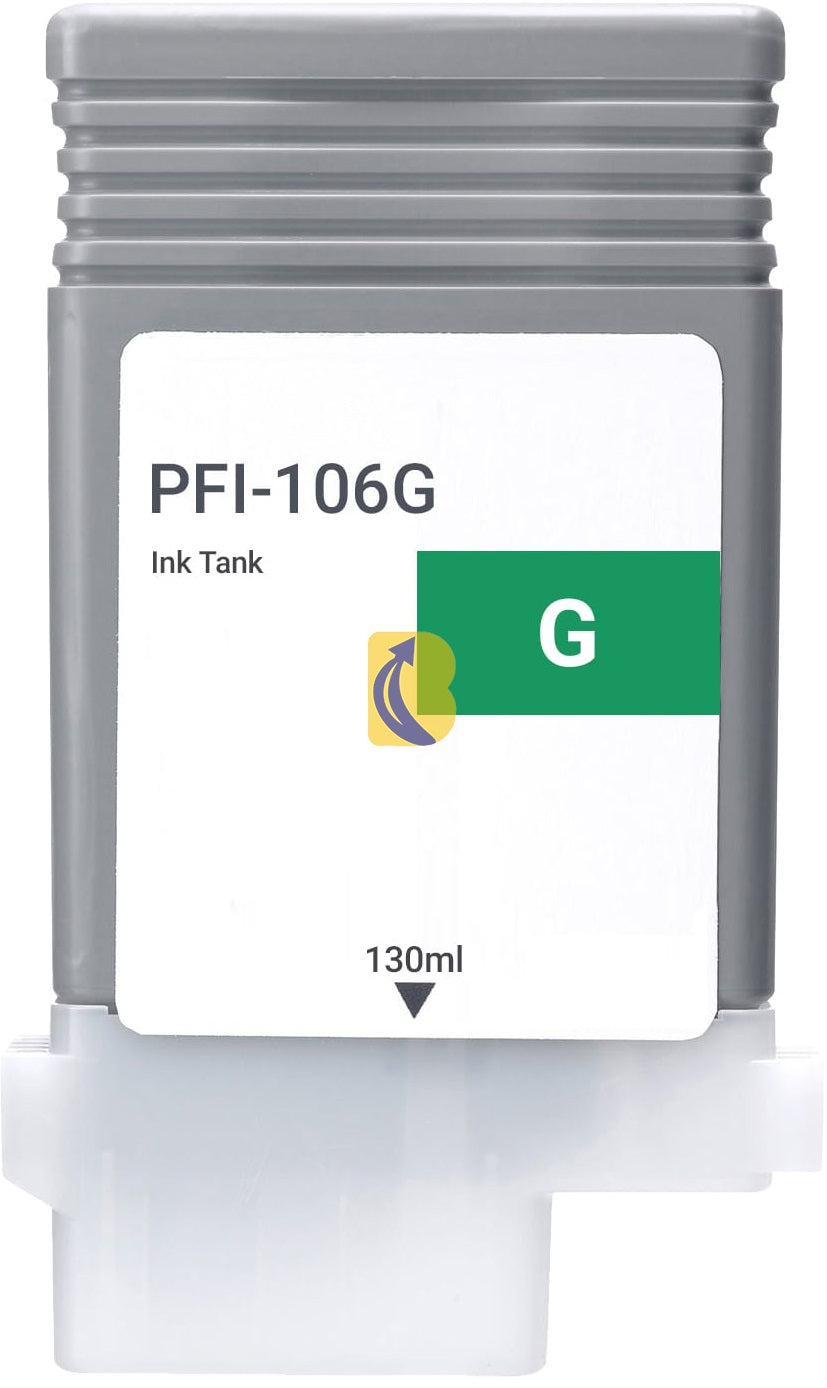 Top Banana's - Canon PFI106G Compatible Green Ink Cartridge 130m