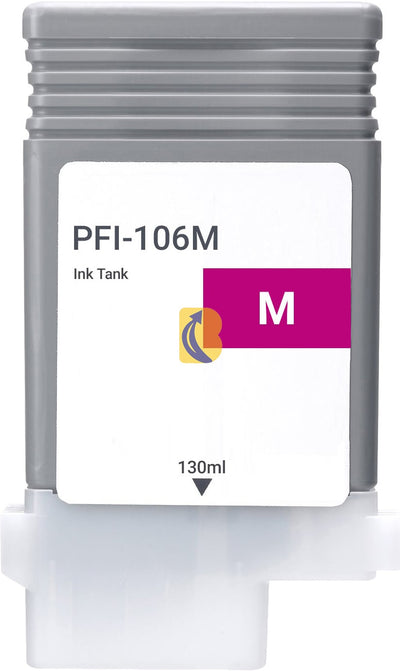 Canon PFI106M Magenta Compatible Ink Cartridge 130m
