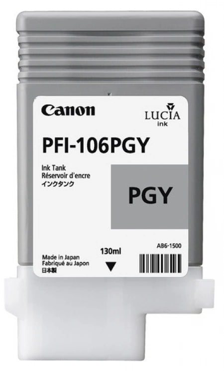 Canon PFI106GY Grey Genuine Ink Cartridge 130ml