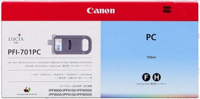 Canon PFI701PC 0904B001AA Photo Cyan Genuine Ink Cartridge 700 Prints