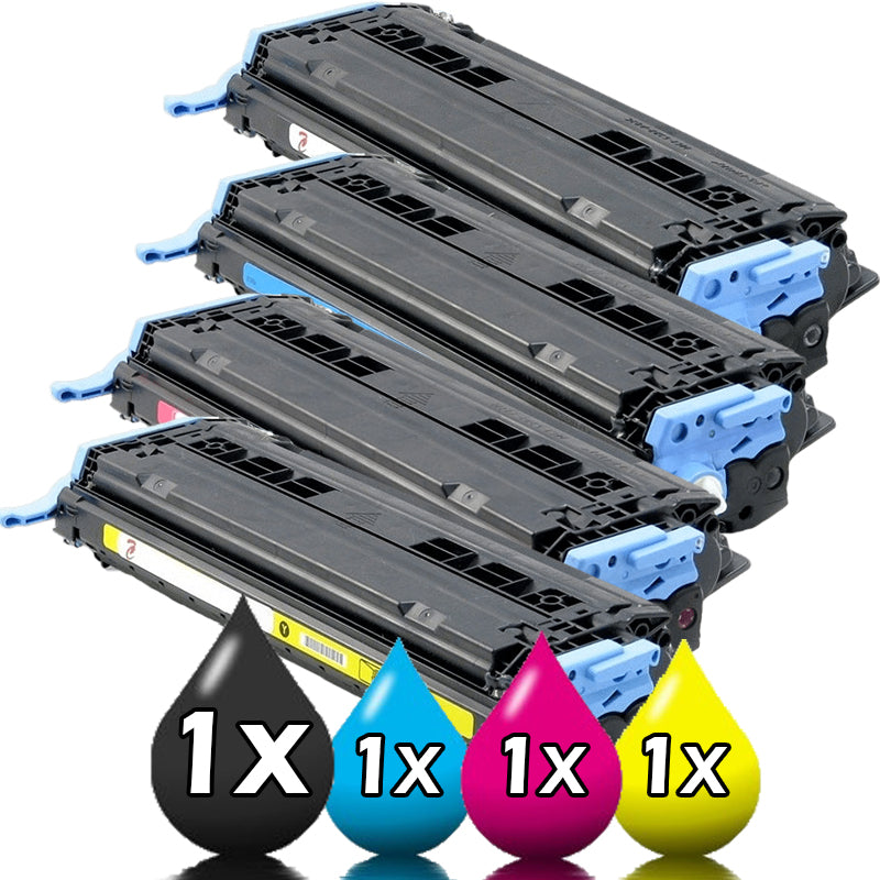 4 Pack HP 124A Compatible Toner Cartridges Q6000A-Q6003A 1600 / 2600 / 2605 [1BK,1C,1