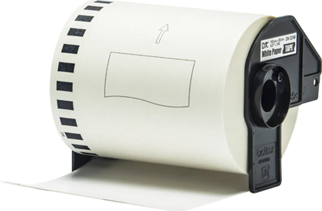 Brother DK-22246 Compatible Black on White Thermal Continuous Paper Label Roll 103mm x 30.48