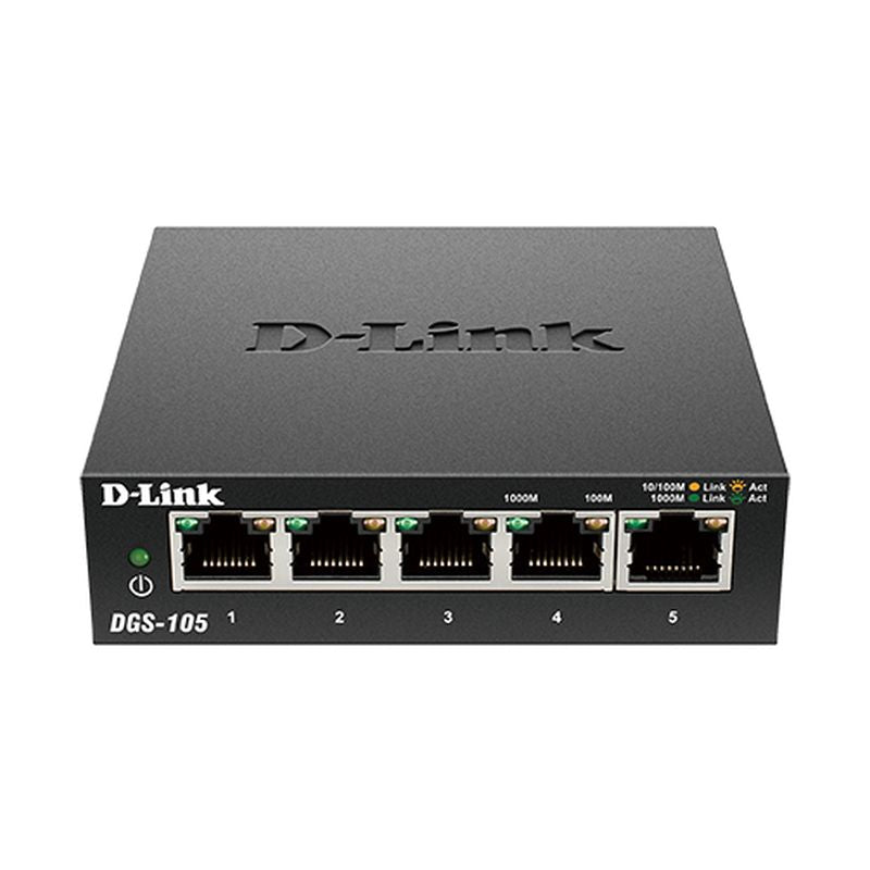 D-Link 5-Port Gigabit Desktop Switch DGS-105