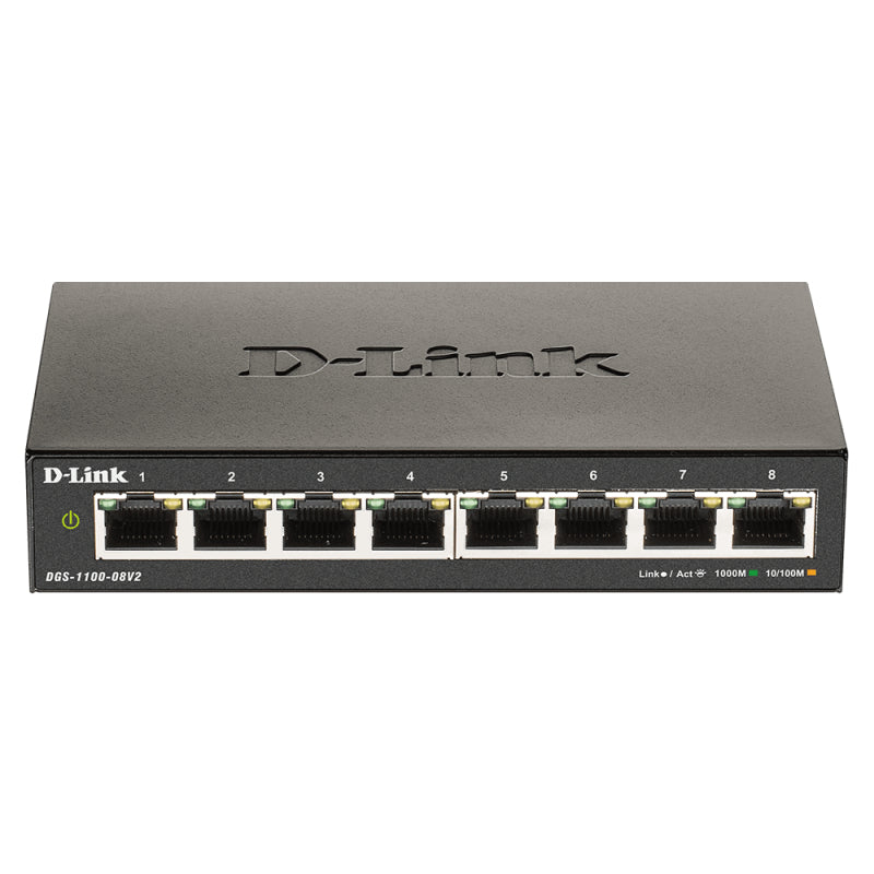 D-Link 8-Port Gigabit Smart Managed Switch DGS-1100-08V2