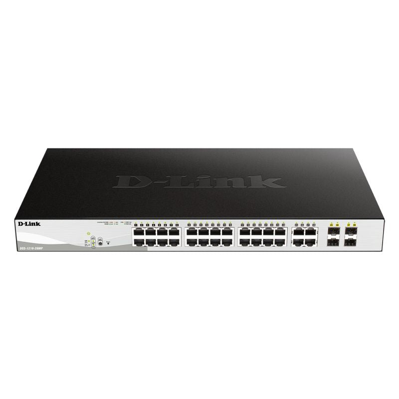 28-Port Gigabit Smart Managed 370W PoE Switch with 28 RJ45 and 4 SFP (Combo) Port