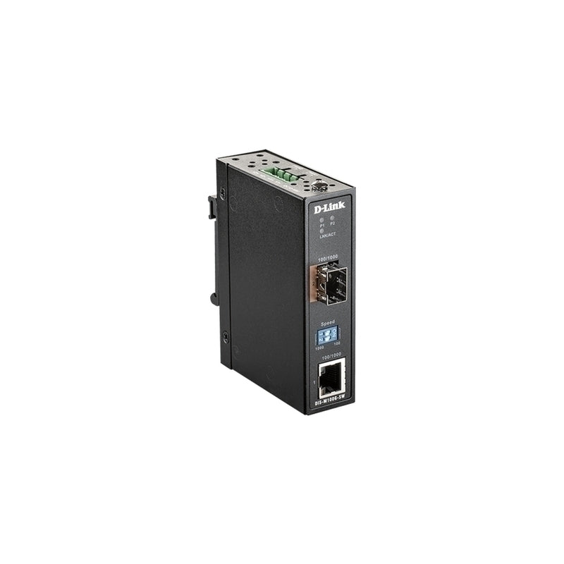 D-Link Industrial Media Converter 100/1000 Mbps SFP to 100/1000 Mbps RJ45 DIS-M100G-SW