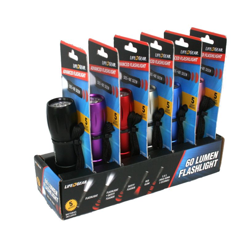 Lifegear Mini Torch Retail 6Pk
