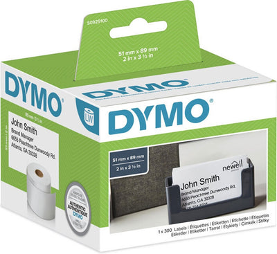 Dymo SD30374 Non-Adhesive White Name Badge S0929100 300 labels/rol
