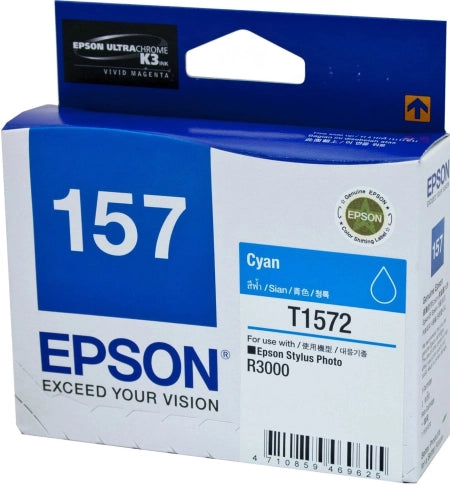 Epson T1572 C13T157290 Cyan Genuine Ink Cartridge 2,300 Prints