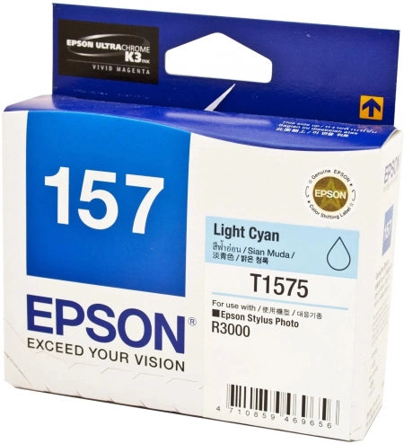 Epson T1575 C13T157590 Light Cyan Genuine Ink Cartridge 2,300 Prints