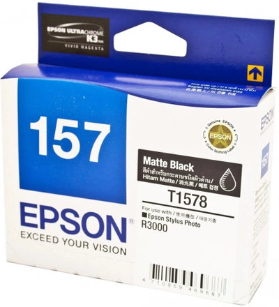 Epson T1578 C13T157890 Matte Black Genuine Ink Cartridge 2,300 Prints
