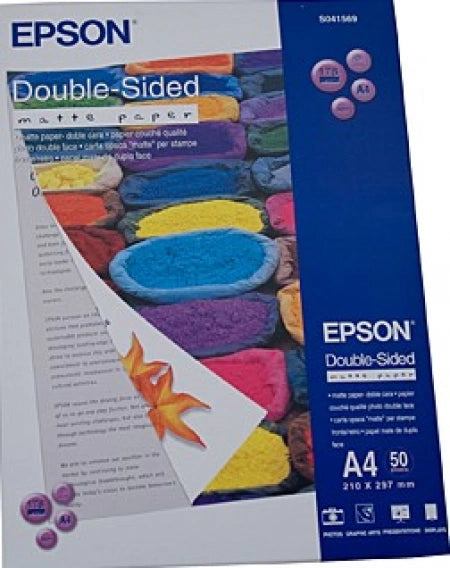 Epson A4 double sided matte paper 50 sheets 178gsm S041569 C13S041569