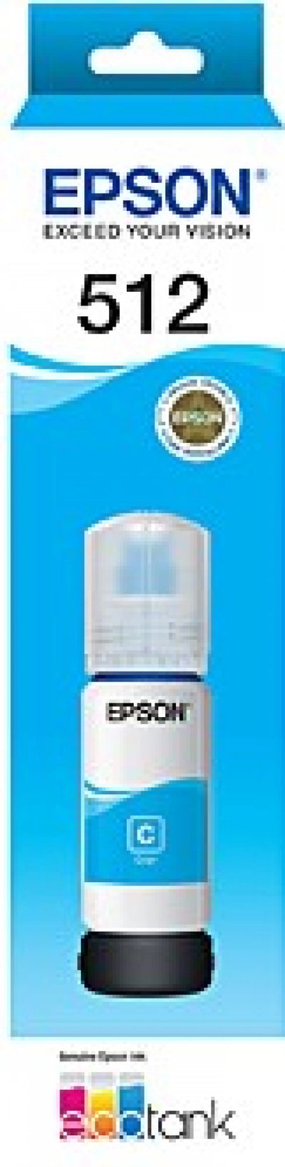 Epson T512 C13T00H292 Cyan Genuine Eco Tank Ink Cartridge 5,000 Prints