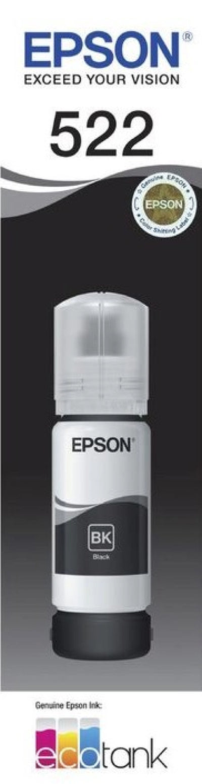 Genuine Epson T522 Black Ink Bottle C13T00M192 4,500 Prints