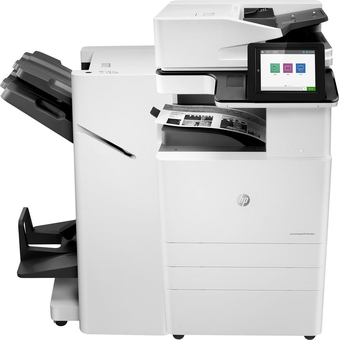 HP LaserJet Managed MFP E82560dn A3 Mono Multifunction Laser Printer + Trays + Finisher Refurbished