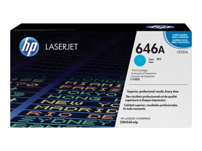 Genuine HP 646A CF031A Cyan Toner Cartridge 12,500 Prints