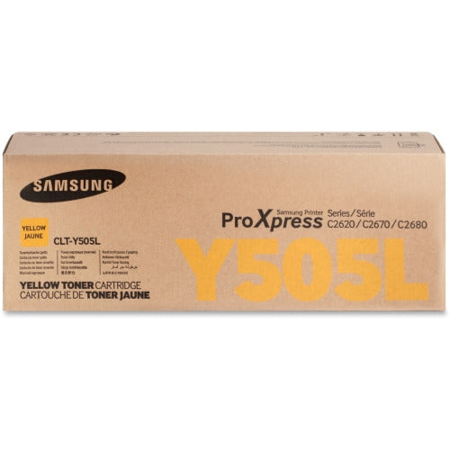 Genuine Samsung SLC2620 SLC2670 SLC2680 CLTY505L Yellow CLT-Y505L Toner Cartridge 3,500 Print