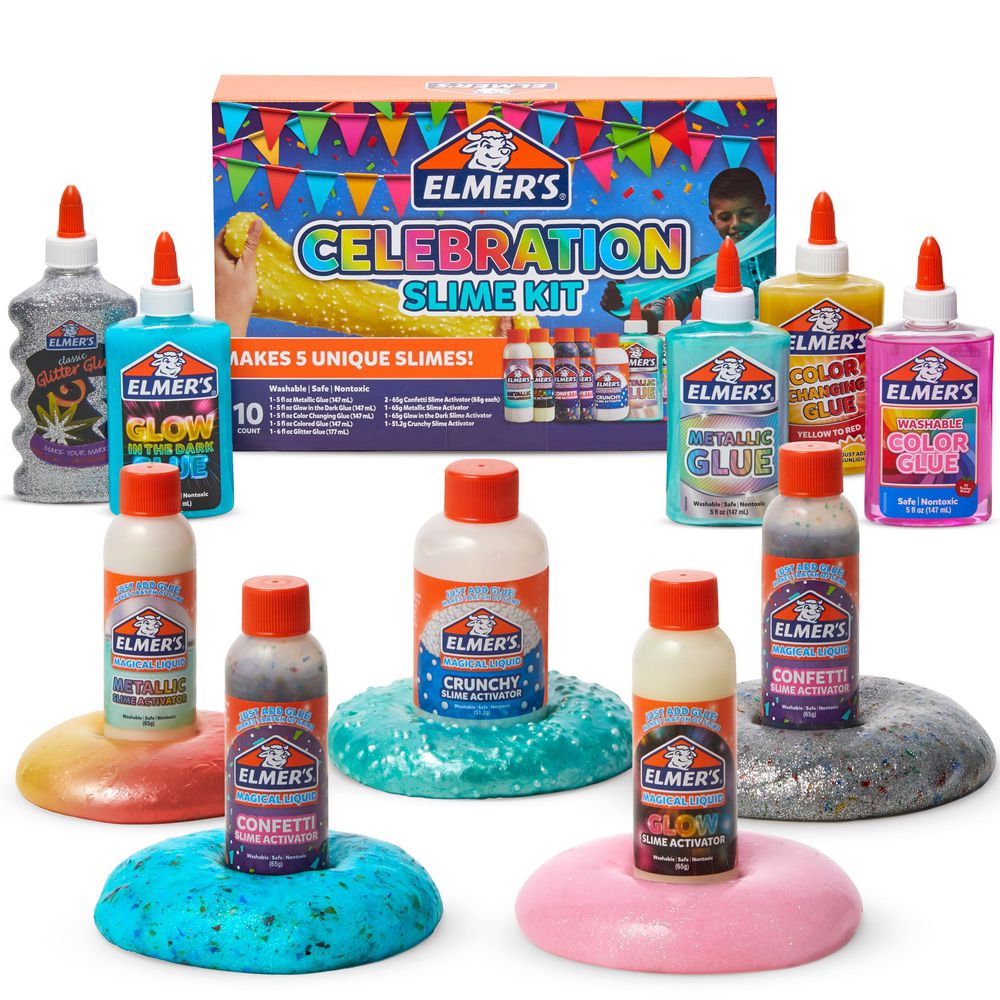 Elmer's Celebration Slime Kit Pack of 10 Box of 2
