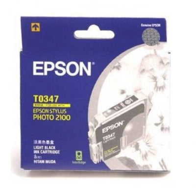 Epson T0347 C13T034790 Light Black Genuine Ink Cartridge 440 Prints
