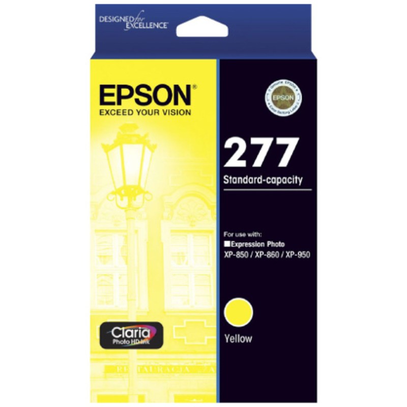 Genuine Epson 277 C13T277492 Yellow Ink Cartridge 360 Print