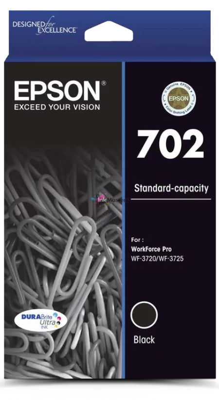 Epson 702 C13T344192 Black Genuine Ink Cartridge 350 Prints