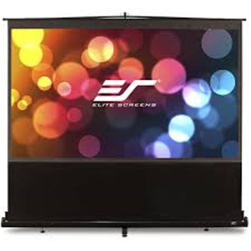95" PORTABLE 16:10 PULL-UP PROJECTOR SCREEN FLOOR PULL UP SWIVEL LEGS EZCINEMA