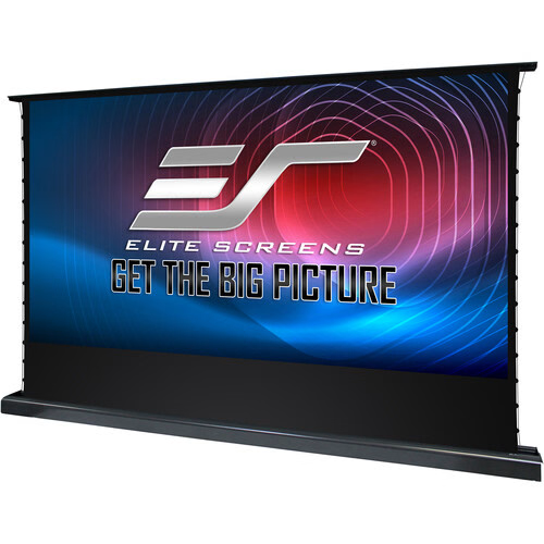 150" PORTABLE ELECTRIC FLOOR RISING TAB TENSION WIRELESS 12V TRIGGER PROJECTOR SCREEN
