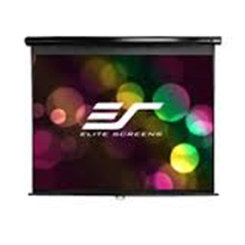 100" 16:9 PULL DOWN SCREEN MANUAL WALL / CEILING MOUNT WHITE CASING