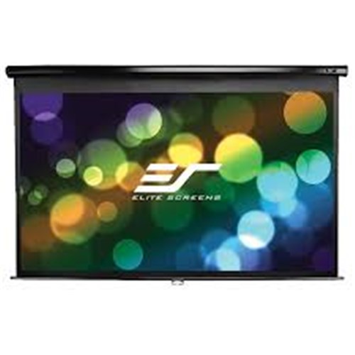 135" 4:3 PULL DOWN SCREEN MANUAL WALL / CEILING MOUNT BLACK CASING