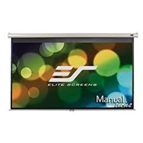 135" 16:9 PULL DOWN SCREEN MANUAL WALL / CEILING MOUNT WHITE CASING
