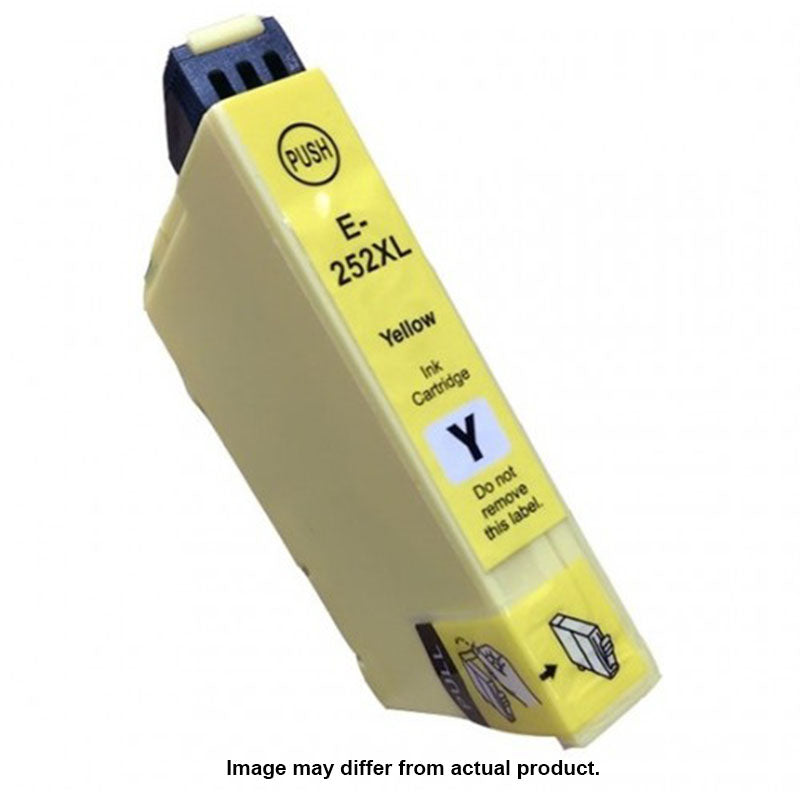 Epson 252XL C13T252492 Yellow Compatible Ink Cartridge 1,100 Print