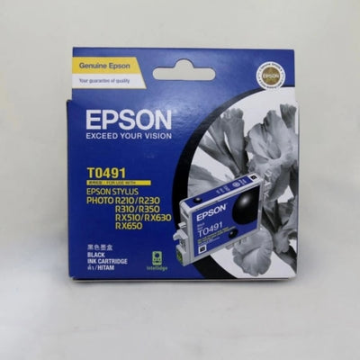 Epson T0491 C13T049190 Black Genuine Ink Cartridge 450 Prints