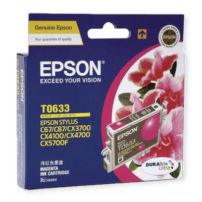 Epson T0633 C13T063390 Magenta Genuine Ink Cartridge 380 Prints