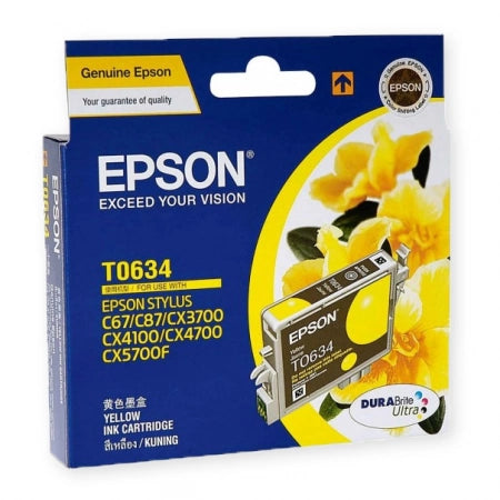 Epson T0634 C13T063490 Yellow Genuine Ink Cartridge 380 Prints