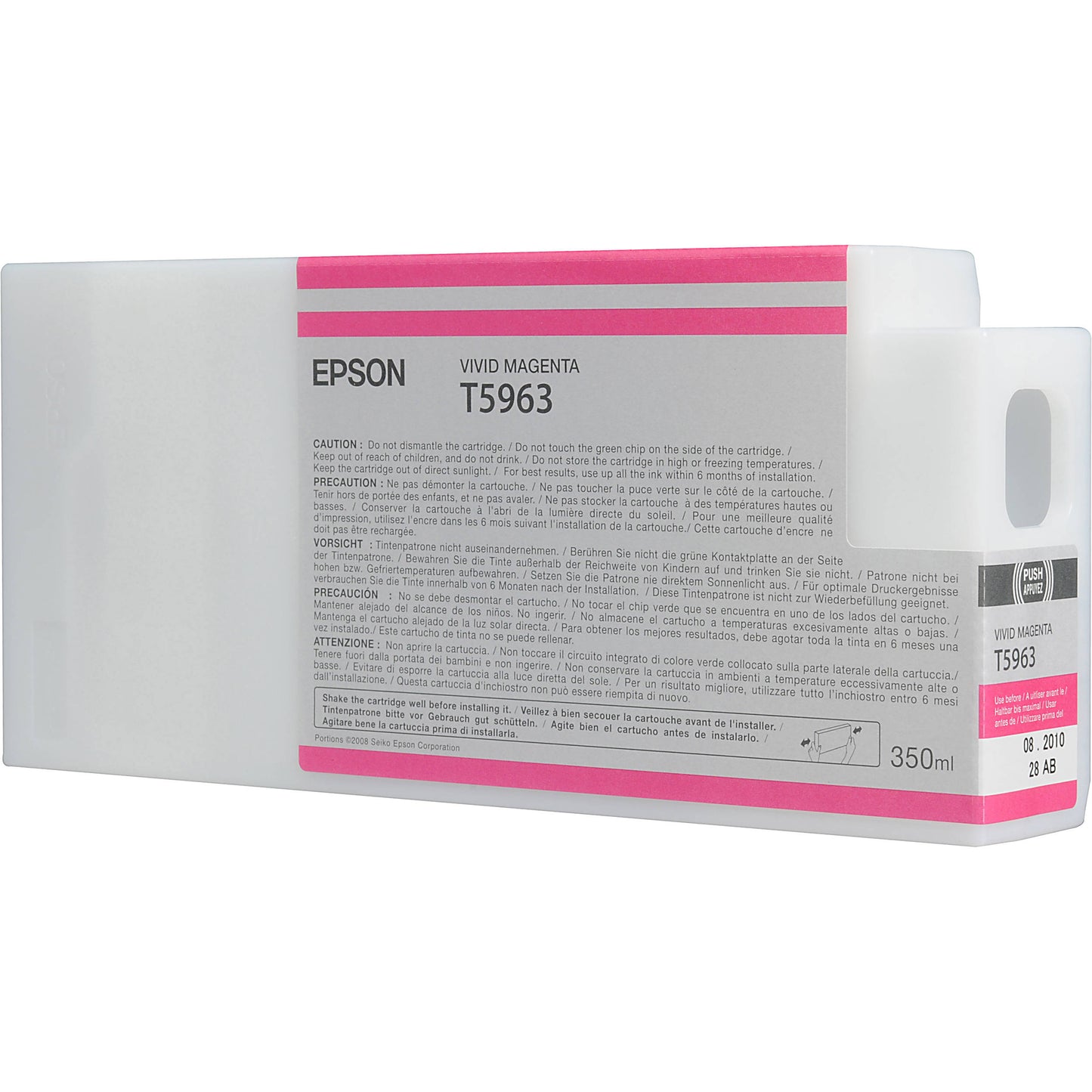 Genuine Epson 350ml UltraChrome T5963 Vivid Magenta Ink Cartridge C13T596300 PRO 7700 9900