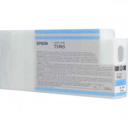 Genuine Epson 350ml UltraChrome T5965 Light Cyan Ink Cartridge C13T596500 PRO 7700 9900