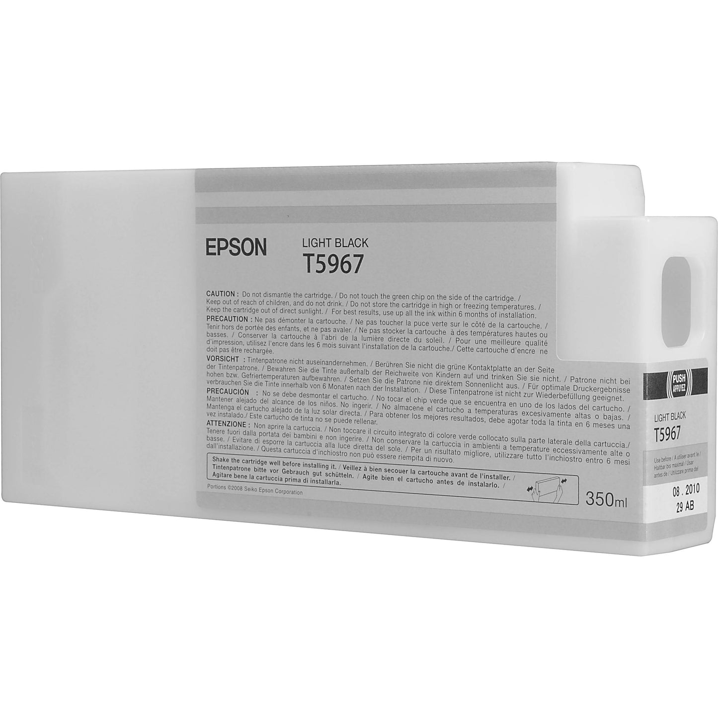Genuine Epson 350ml UltraChrome T5967 Light Black Ink Cartridge C13T596700 PRO 7700 9900