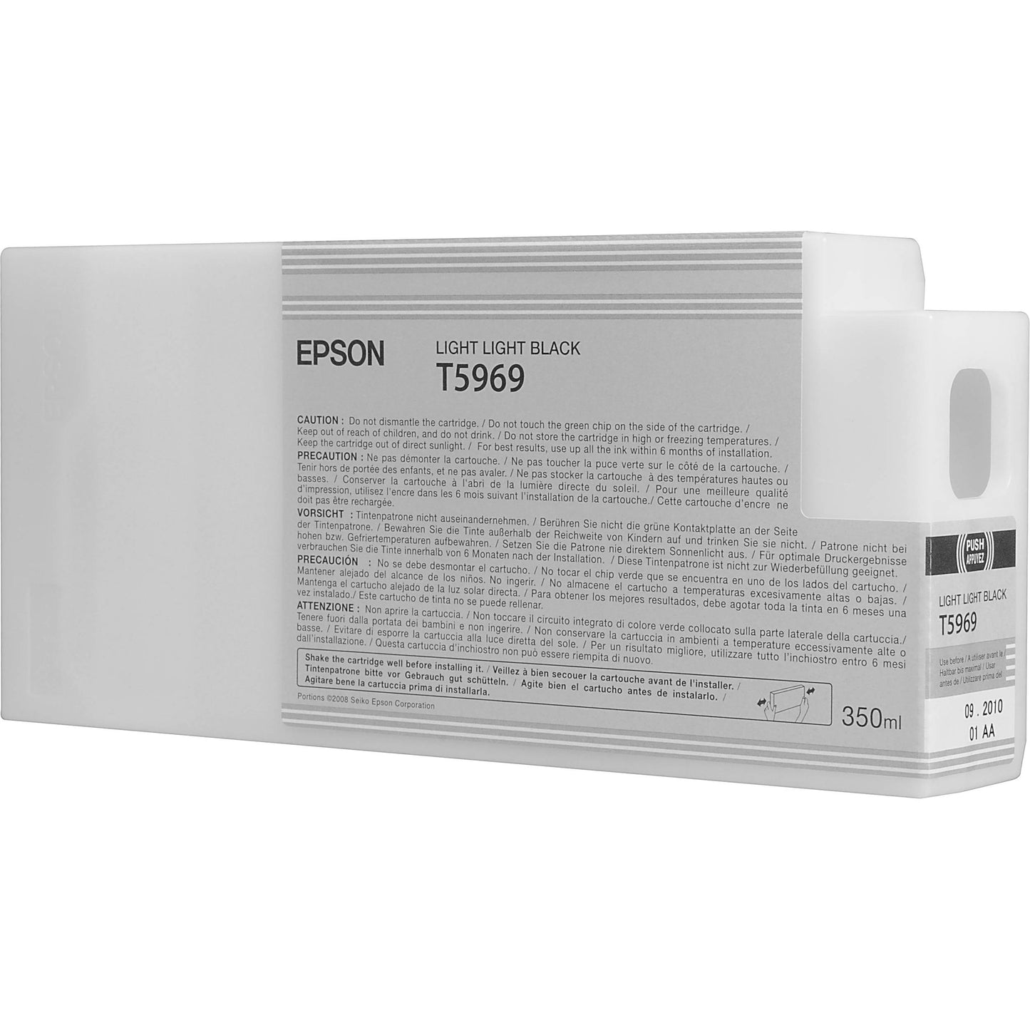 Genuine Epson 350ml UltraChrome T5969 Light Light Black Ink Cartridge C13T596900 PRO 7700 9900